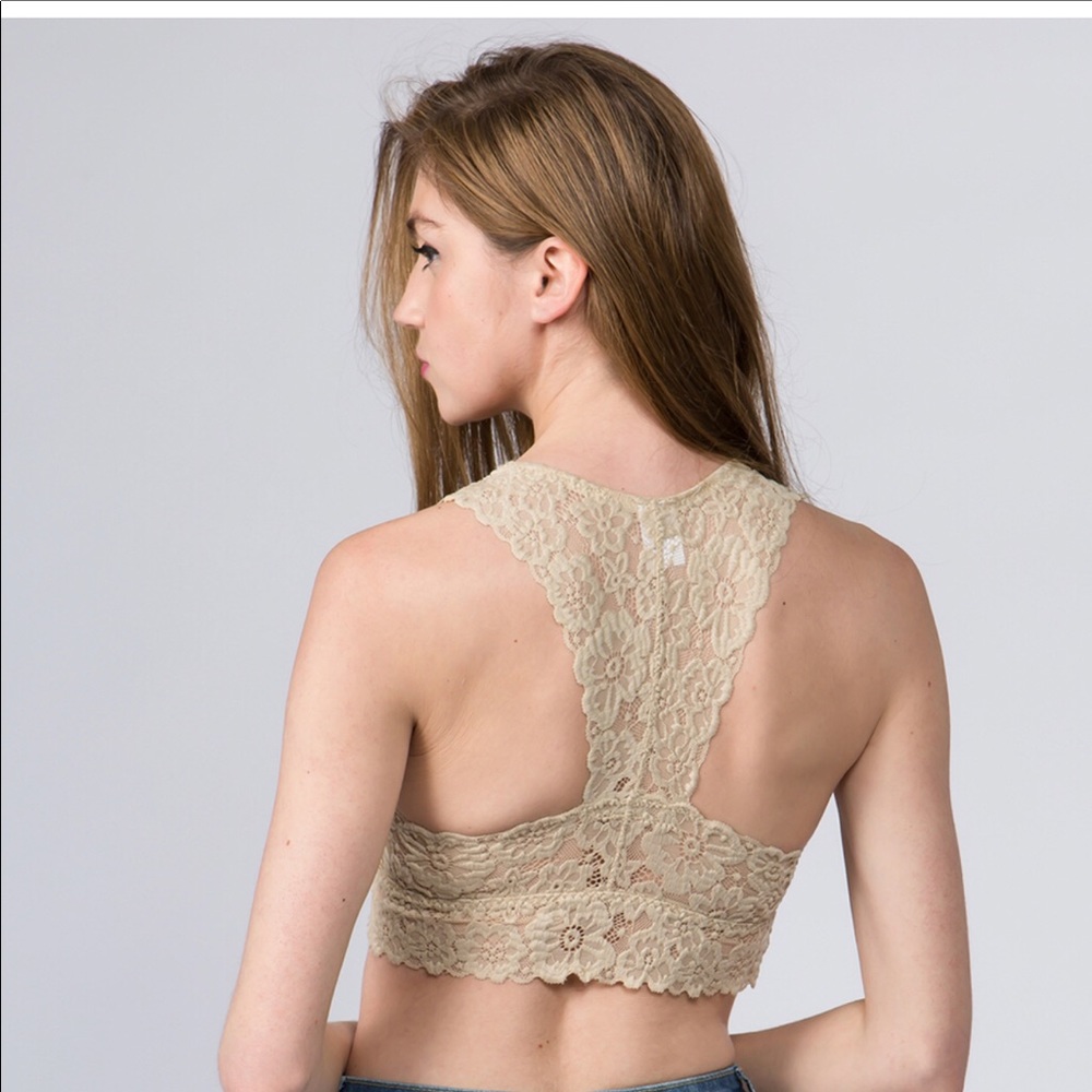 Amina Lace Bralette in Nude - Picture 6 of 8